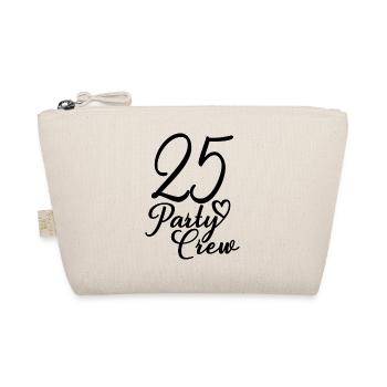 25 Party Crew 25th Birthday Party 25 Years Old - Organic Pouch - nature - Front
