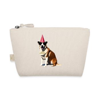 happy birthday dog - Bio-Täschchen - Natur - Vorne