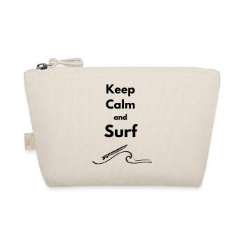 Stay calm and surf - Organic Pouch - nature - Front