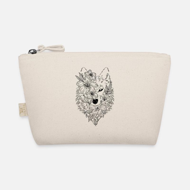 Wolf - Bio-Täschchen - Natur