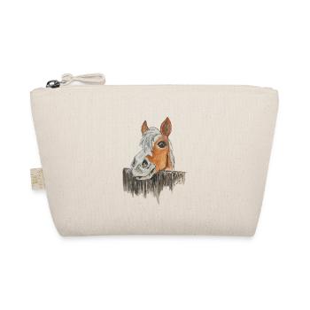 Horse "Knopf" - Organic Pouch - nature - Front