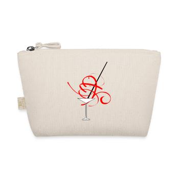Cocktail glass with red ribbon. A TOP eye-catcher - Organic Pouch - nature - Front