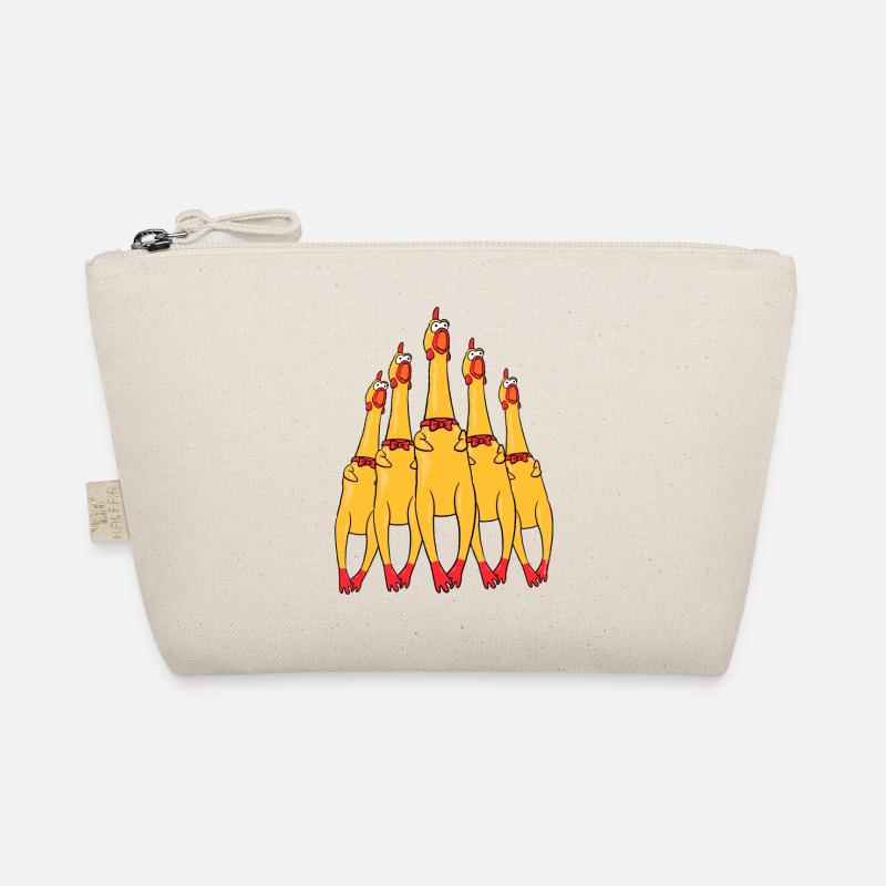 Funny Rubber Chickens Organic Pouch