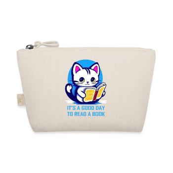 Kitten it's a good day to read a book - Organic Pouch - nature - Front