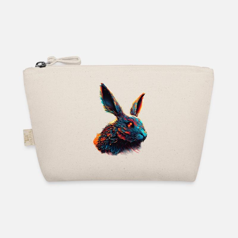 Rabbit Pet Synthwave Gift Organic Pouch