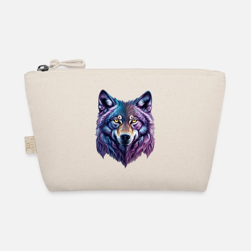 Wolf Splash - Bio-Täschchen - Natur