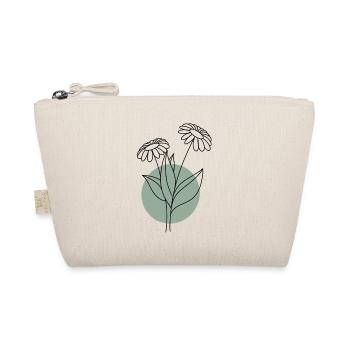 Flower with green circle - Organic Pouch - nature - Front