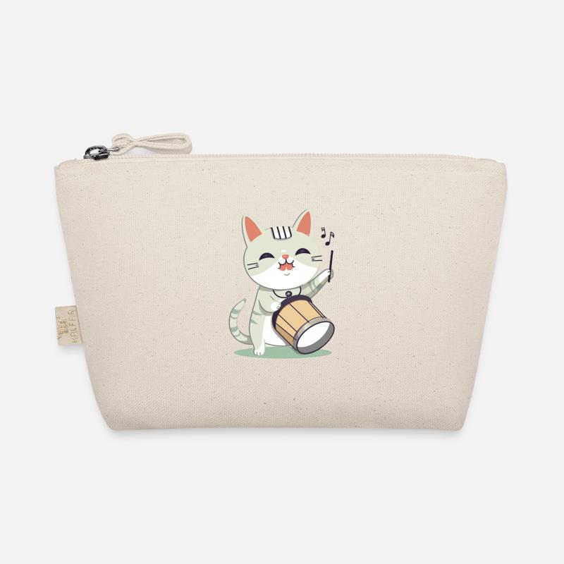 Chat mignon avec tambour - Trousse biologique - nature