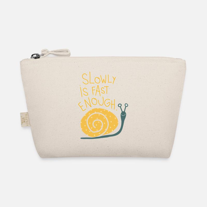 Illustration "Slowly is fast enough." Organic Pouch