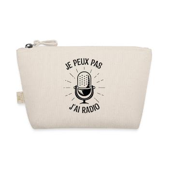 Je peux pas j'ai radio. Cadeau animateur radio. - Trousse biologique - nature - Devant