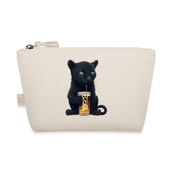 Black Panther drinks a glass of beer - Organic Pouch - nature - Front