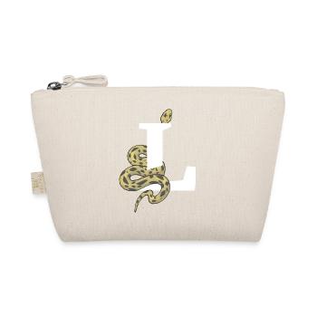 Letter l snake - Organic Pouch - nature - Front