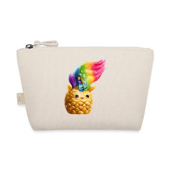 Einhorn-Ananas - Bio-Täschchen - Natur - Vorne
