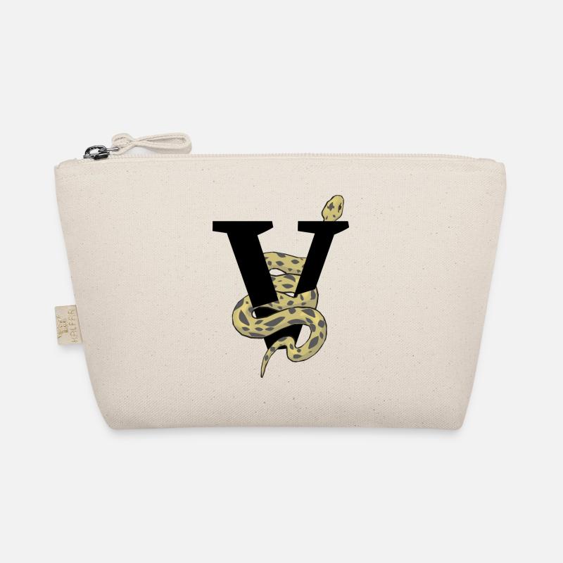 Letter v snake Organic Pouch