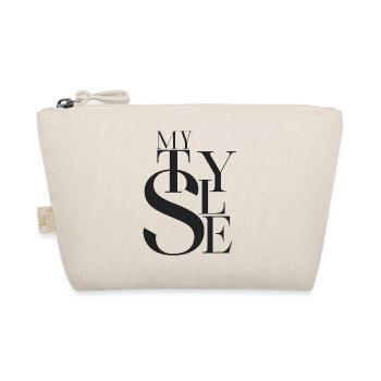 My stye, typography t-shirt - Trousse biologique - nature - Devant