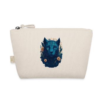 Grand chat avec des fleurs - Trousse biologique - nature - Devant