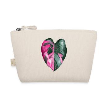 Philodendron Pink Princess Variegated - Bio-Täschchen - Natur - Vorne