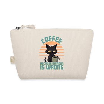 Coffee, Because Murder is Wrong - Organic Pouch - nature - Front