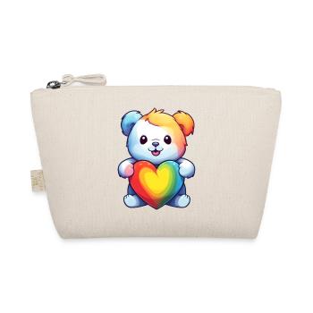 Love is a Bear Necessity - Organic Pouch - nature - Front