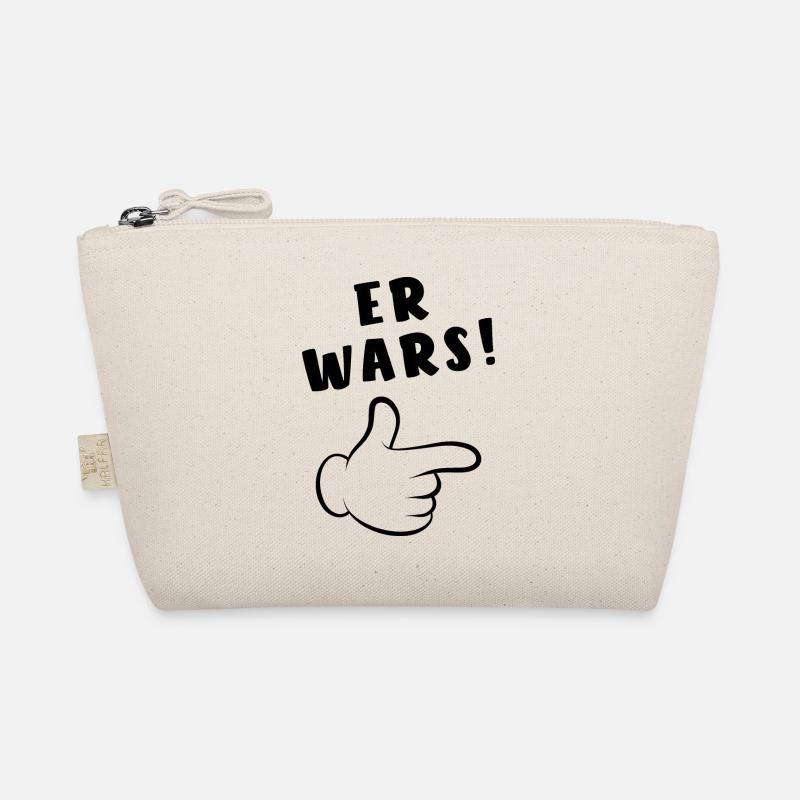 Er wars - Comic Finger - Spruch - Bio-Täschchen - Natur
