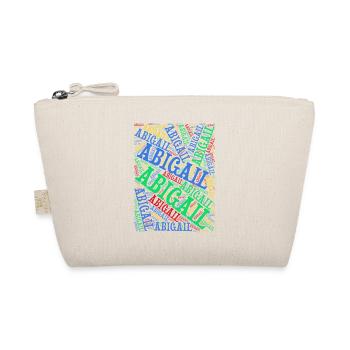 t-shirt Abigail word cloud t-shirt idée cadeau t-shirt - Trousse biologique - nature - Devant