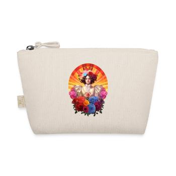 Portrait of a Woman in Floral Splendor - Organic Pouch - nature - Front