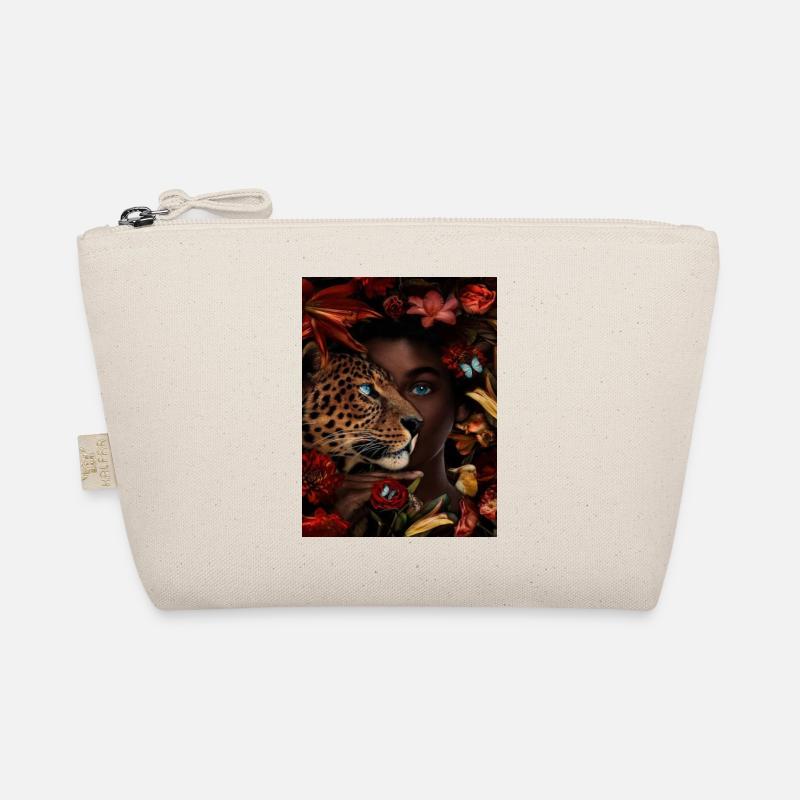 Leopard with human face Organic Pouch