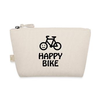 HappyBike- Retro Type - black - Bio-Täschchen - Natur - Vorne