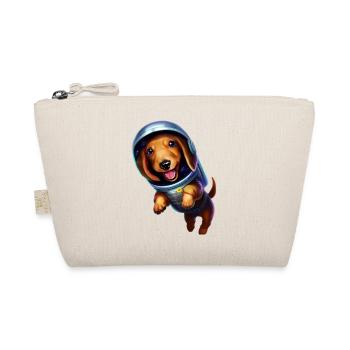 Dachshund in space - Bio-Täschchen - Natur - Vorne