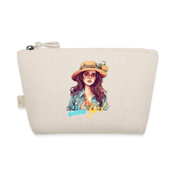 June girl Women June Summer Shirt and Gifts - Organic Pouch - nature - Front