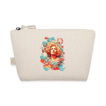 Retro Eleganz: Vintage Lady - Bio-Täschchen - Natur - Vorne
