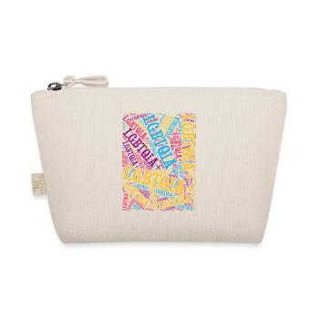 LGBTQIA+ Word T-Shirt Cloud Gay Pride LGBT - Trousse biologique - nature - Devant