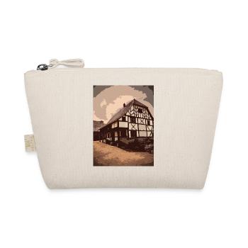 Alsatian House Drawing - Organic Pouch - nature - Front