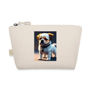 cute dog - Organic Pouch - nature - Front