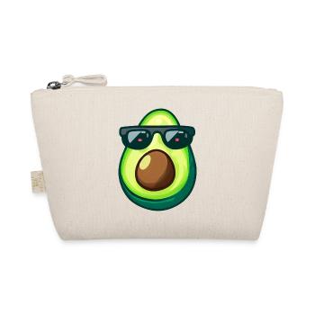 Avocado mit Avocadokern Sonnenbrille rote Augen - Bio-Täschchen - Natur - Vorne