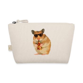 Hamster Pizza Sunglasses - Organic Pouch - nature - Front
