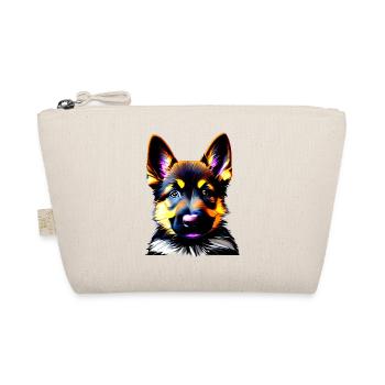 Puppy German Shepherd Dog Owner - Organic Pouch - nature - Front