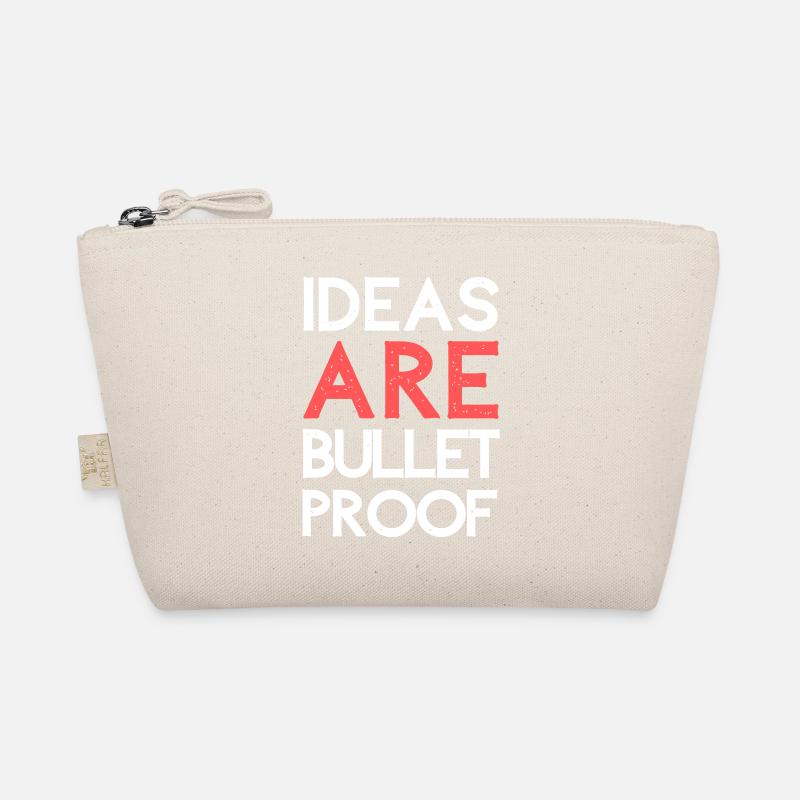 Ideas are bulletproof Organic Pouch