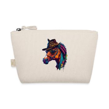 Cheval avec chapeau et lunettes de soleil cool et coloré - Trousse biologique - nature - Devant
