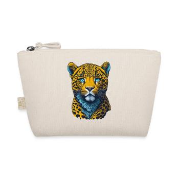 Leopard I Big Cat of the African Savannah I Gift - Organic Pouch - nature - Front