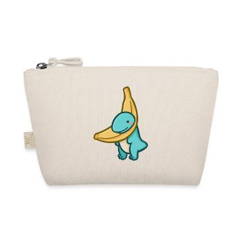 hugadino Banana Boi, Dino, süßer Dinosaurier - Bio-Täschchen - Natur - Vorne
