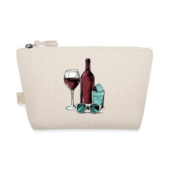 Bouteille de vin et lunettes n°2 - Trousse biologique - nature - Devant