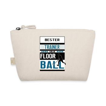 Floorball Trainer bester Floorballtrainer Hockey - Bio-Täschchen - Natur - Vorne