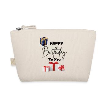 Happy Birthday to you-mit Geschenken - Bio-Täschchen - Natur - Vorne