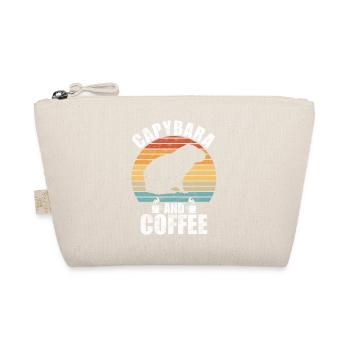 Capybara Zoo Animal Design - Organic Pouch - nature - Front