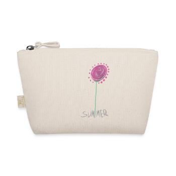 Abstract Summer Crystal Flower Illustration - Organic Pouch - nature - Front