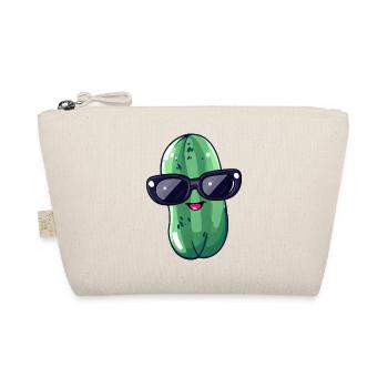 Cornichon kawaii frais avec lunettes de soleil – Drôle - Trousse biologique - nature - Devant