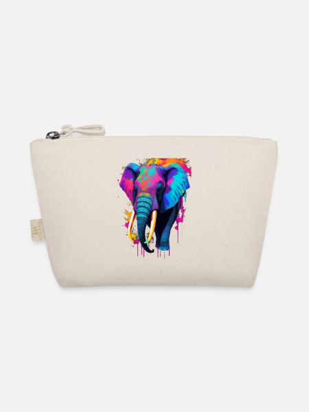 Elefant - Bio-Täschchen - Natur