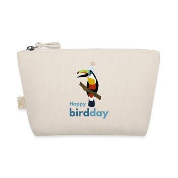 Happy birdday! - Bio-Täschchen - Natur - Vorne