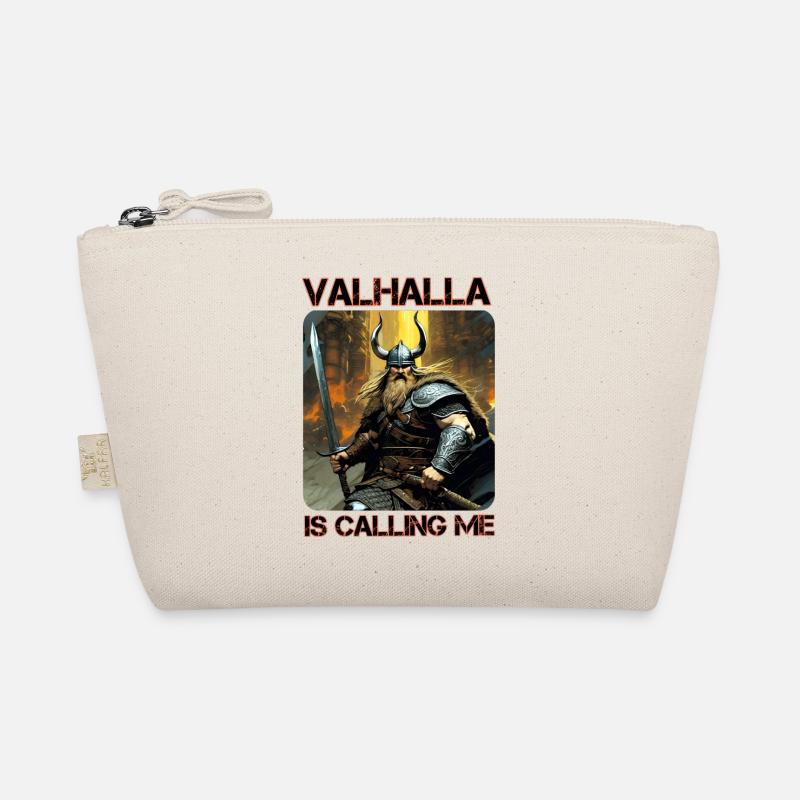 Fier Viking avec des cornes casque Valhalla Trousse biologique